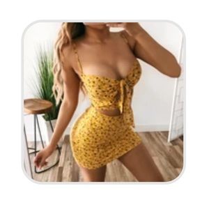 Two piece floral set